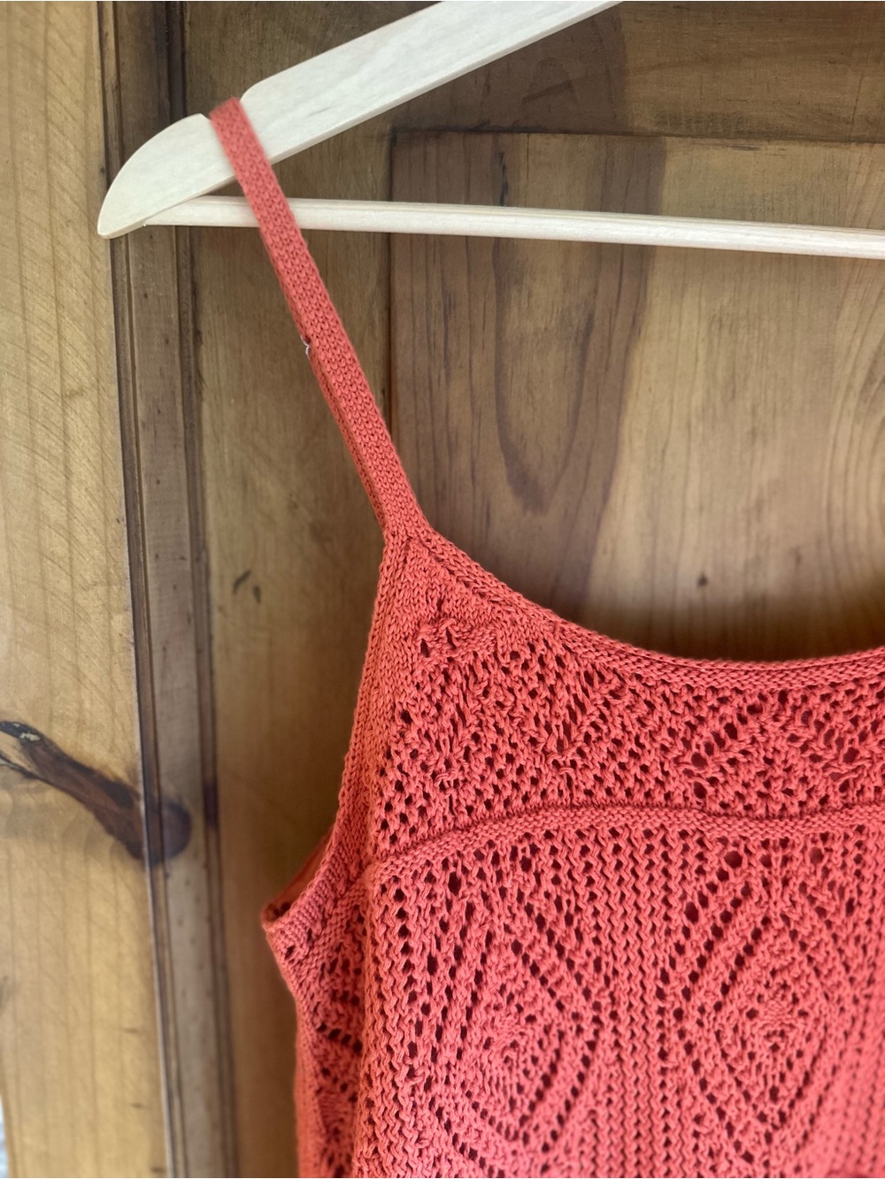 Women’s Crochet Coral Dress Medium - Picture 3 of 7